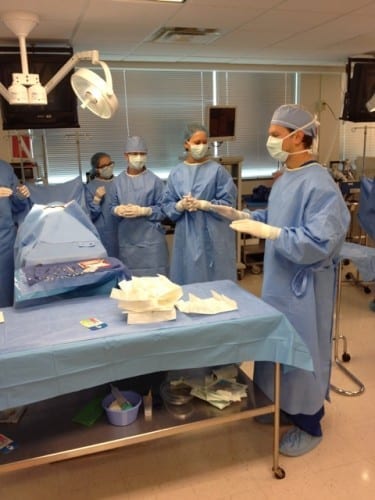 Waukee CAPS students learn surgery skills  in DMU's Surgery Lab