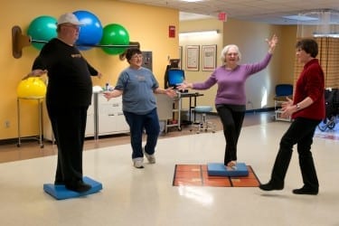 Stepping On helps older adults decrease the risk of falls.