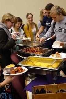 Students lunched on sustainable food and talked key issues at the annual Food Day.