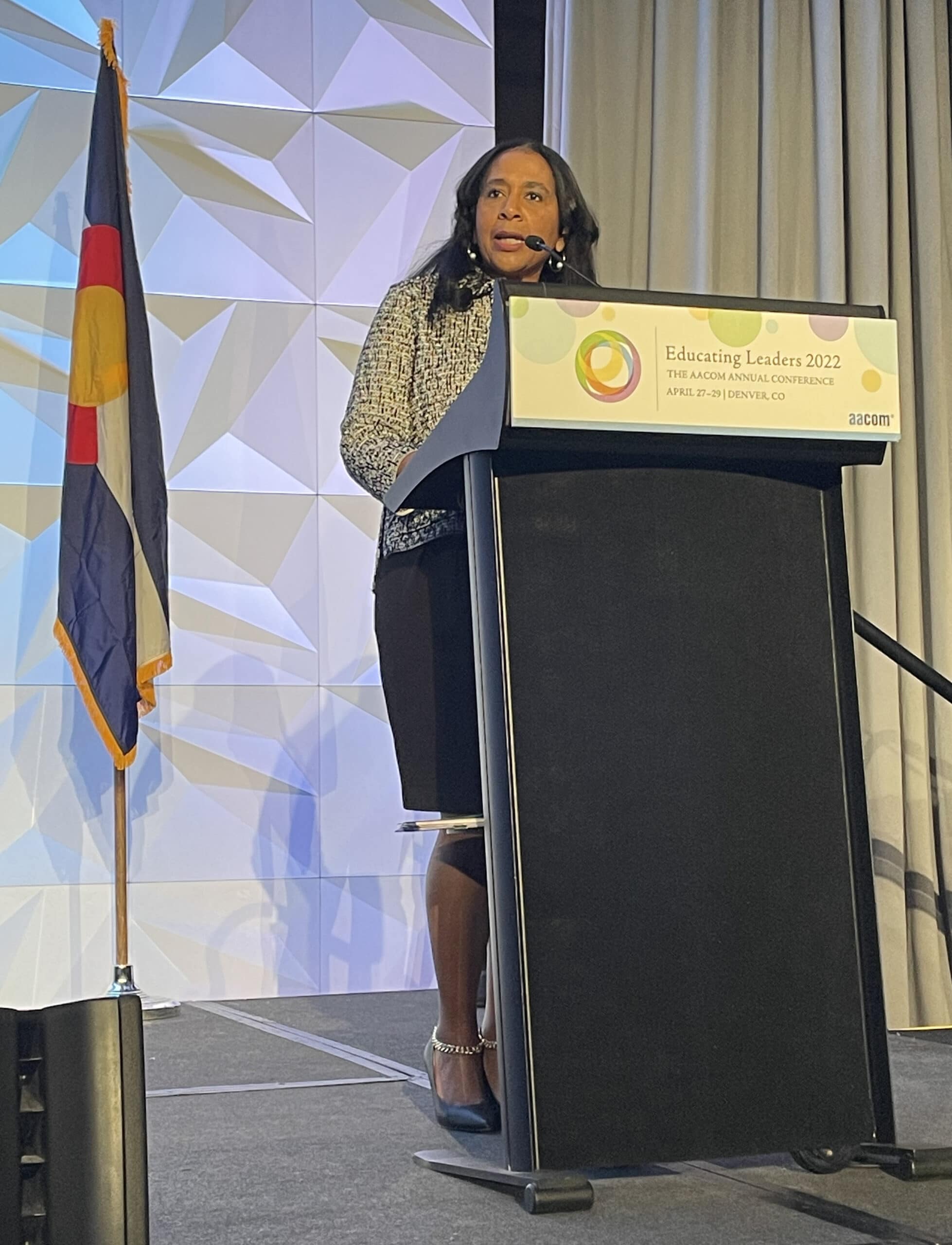 honors DMU President Angela Walker Franklin with Dale S. Dodson